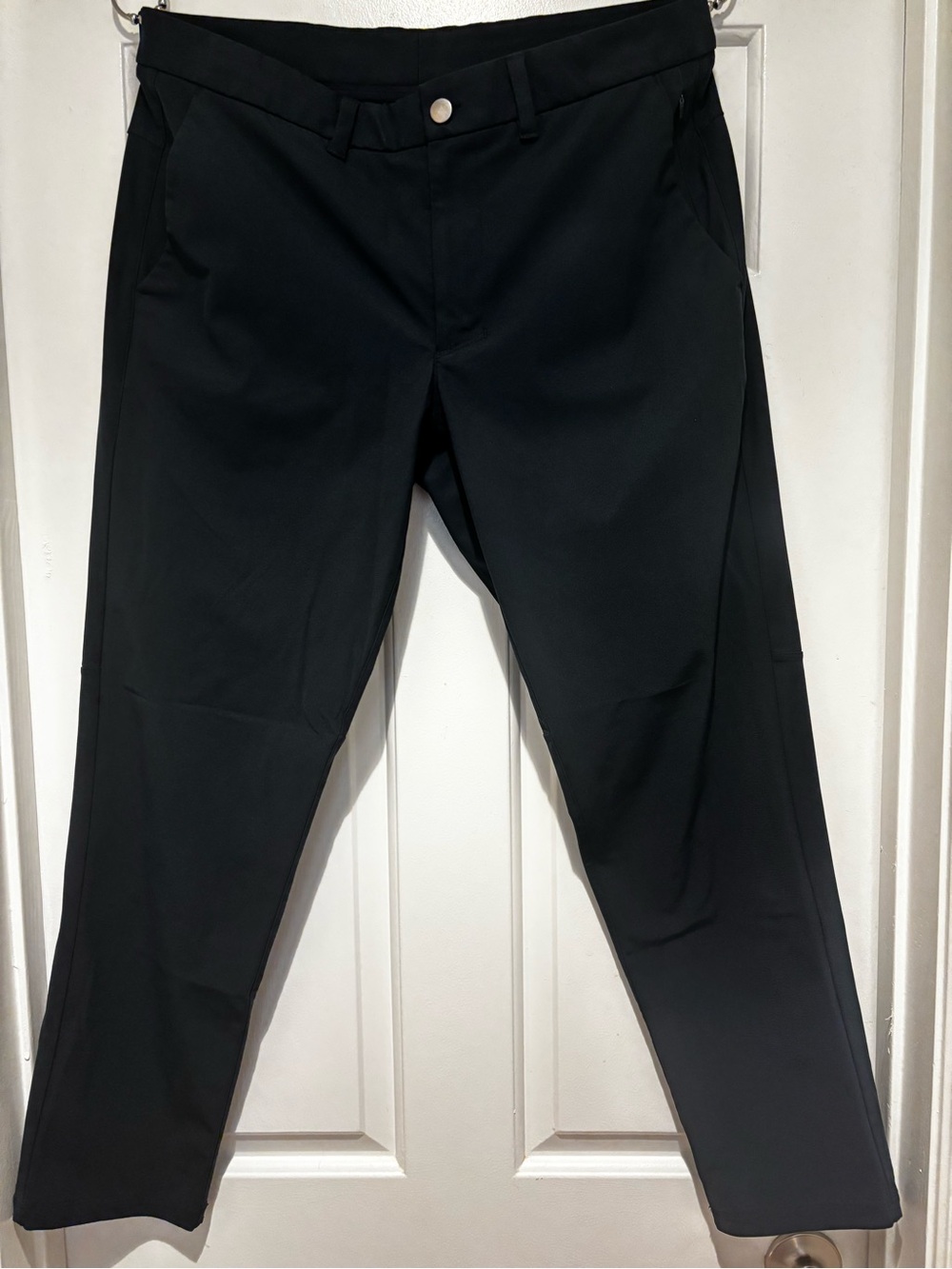 CRZ YOGA Men’s Slim Black Golf Pants Size 33 Stretch Performance